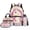 Cartoon Horse, variant on Cat 4-Piece Backpack Set for Boys 17 Inch Breathable School Backpack with Lunch Bag, Pencil Case & Water Bottle Cover Galaxy Bookbag for Grades 3-6