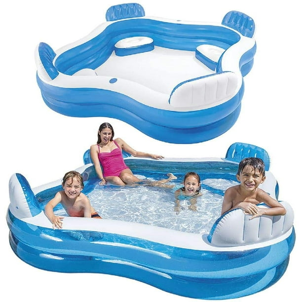 Intex Swim Center Family Lounge Inflatable Pool, 90