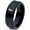 Black Bevel Polish Tungsten, variant on Rings Gray Gamer Anniversary Gifts Tungsten Cute Softball Mom Classic Wedding Patterns Set