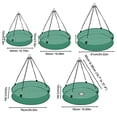 thumbnail image 3 of Lttoisl Bird Seed Catcher Tray for Hanging Feeders, Large Mesh Platform Guard for Wild Birds, Outdoor Garden Adjustable Hoop, Green 40-76cm, 3 of 8