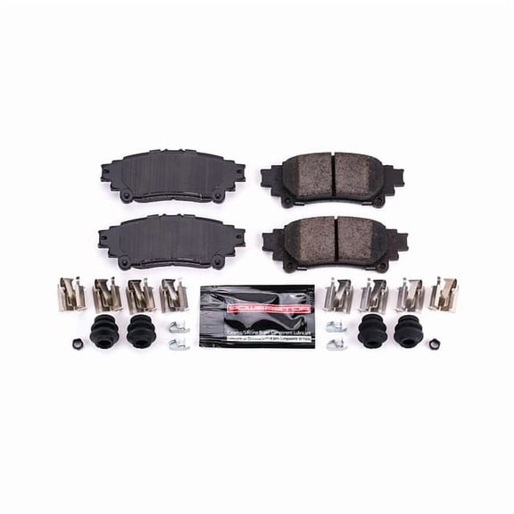 Power Stop Z23-1391 Z23 Evolution Sport Carbon Fiber-Ceramic Brake Pad -Rear Fits select: 2017-2021 TOYOTA HIGHLANDER, 2011-2020 TOYOTA SIENNA