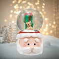 thumbnail image 5 of Liquid Motion Snow Globe with Santa Claus, 100ml Floating Glitter Glass Ornament, Battery Operated Night Light for Home and Desk Decor(B), 5 of 6