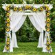 thumbnail image 1 of Guirnalda de girasoles y margaritas artificiales | Accesorio de fotografía con flores artificiales realistas para la decoración del hogar y el jardín, 1 of 6