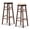 Brown, variant on Gymax 29'' Swivel Bar Stools Set of 2 w/Backless Design Footrests & Strong Crossbars Walnut