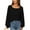 Black, variant on Annhoo Womens Long Sleeve Tops Fall Casual Long Sleeve Square Neck Knit Shirts Baggy Comfy Vacation T-Shirt