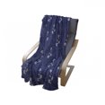 thumbnail image 4 of Navy Blue Soft Flannel Fleece Throw Blanket, Floral Pattern Design Little Dots and Flowers Country Life Inspired Art, Cozy Plush for Indoor and Outdoor Use, 70" x 90", Navy and White, by Ambesonne, 4 of 6