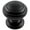 Black Finish, variant on Hickory Hardware P2283 Zephyr 1-1/4" Mushroom Cabinet Knob - Black
