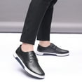 thumbnail image 6 of Calceus Mens Classic Leather Casual Shoes for Men Lace Up Comfort Oxford Shoes Black 13, 6 of 7