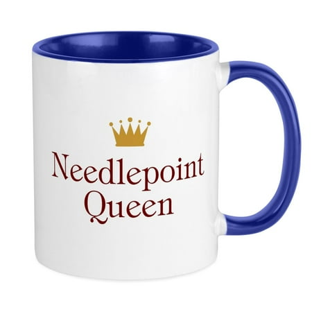 

CafePress - Needlepoint Queen Mug - Ceramic Coffee Tea Novelty Mug Cup 11 oz