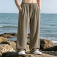 thumbnail image 2 of Men's Sweatpants Loose Striped Straight Leg Sweatpants For Men Elastic Waisted Wide Leg Pants Men's Drawstring waist Pants, 2 of 6