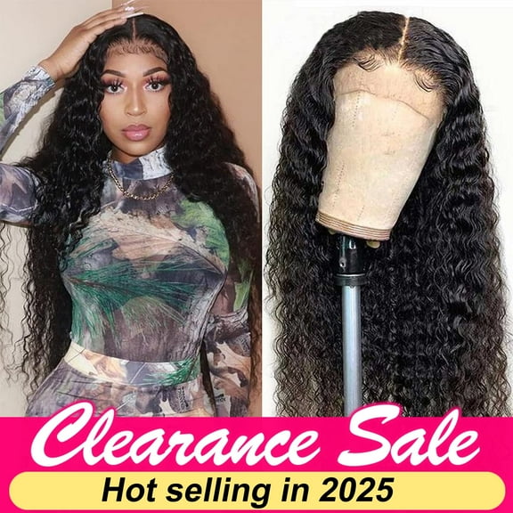 Deep Wave Lace Front Wigs Hair Hd Lace Frontal Wigs For Black Women 13x6x1 Transparent Lace 250%