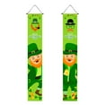 thumbnail image 2 of Moocorvic St. Patrick's Day Irish Holiday Porch Sign Welcome Home Door Curtain Banner Decoration Door Hanging Painting Hanging Flag Decoration, 2 of 5