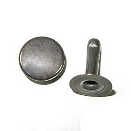 

Double Cap Rapid Rivets 11mm Cap 10mm Post 100 Pack Gunmetal