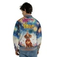 thumbnail image 5 of Happy New Year with Dachshund Fireworks Holiday Xmas Winter 2025 All Over Print 3D Baseball Jacket Wiener Dog Lover Gifts Idea Bomber Jacket Softball - 00025, 5 of 6