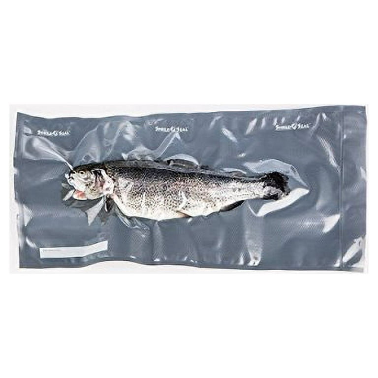 StashBags – 11.5″ x 24″ Black & Clear Pre-Cut Vacuum Seal Bags w/Zipper  (50ct)