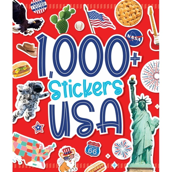 1,000 Stickers: USA (Paperback)