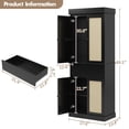 thumbnail image 3 of Danolapsi Kitchen Pantry Cabinet with Rattan Doors,Tall Storage Cabinet Pantry Cabinet with Adjustable Shelves,Freestanding Cupboard with Drawer for Bathroom,Dining Room,Living Room, 3 of 8