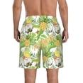 thumbnail image 3 of Disketp Men'S Swim Trunks Hawaiian Breathable Surf Beach Swimsuits Mesh Lining Beach Shorts With Pockets-Gnome And Pineapple, 3 of 9
