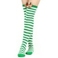 thumbnail image 2 of Calcetines hasta la rodilla de tubo largo de Navidad para mujer, liga a rayas, accesorios bonitos, fiesta de Navidad Fridja  nalpqowj28142, 2 of 5