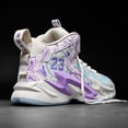 thumbnail image 3 of BINQER Zapatillas de baloncesto de caña alta for hombre, zapatillas deportivas for correr al aire libre y tenis, 3 of 7