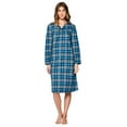 thumbnail image 2 of Casual Nights Women's Flannel Floral Long Sleeve Nightgown, 2 of 5