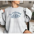 thumbnail image 3 of Croissant Sweatshirt, French Shirt, Breakfast Crewneck, Cafe Paris France Sweatshirt - Sizes S-5XL ,Art Print JSC, 3 of 6