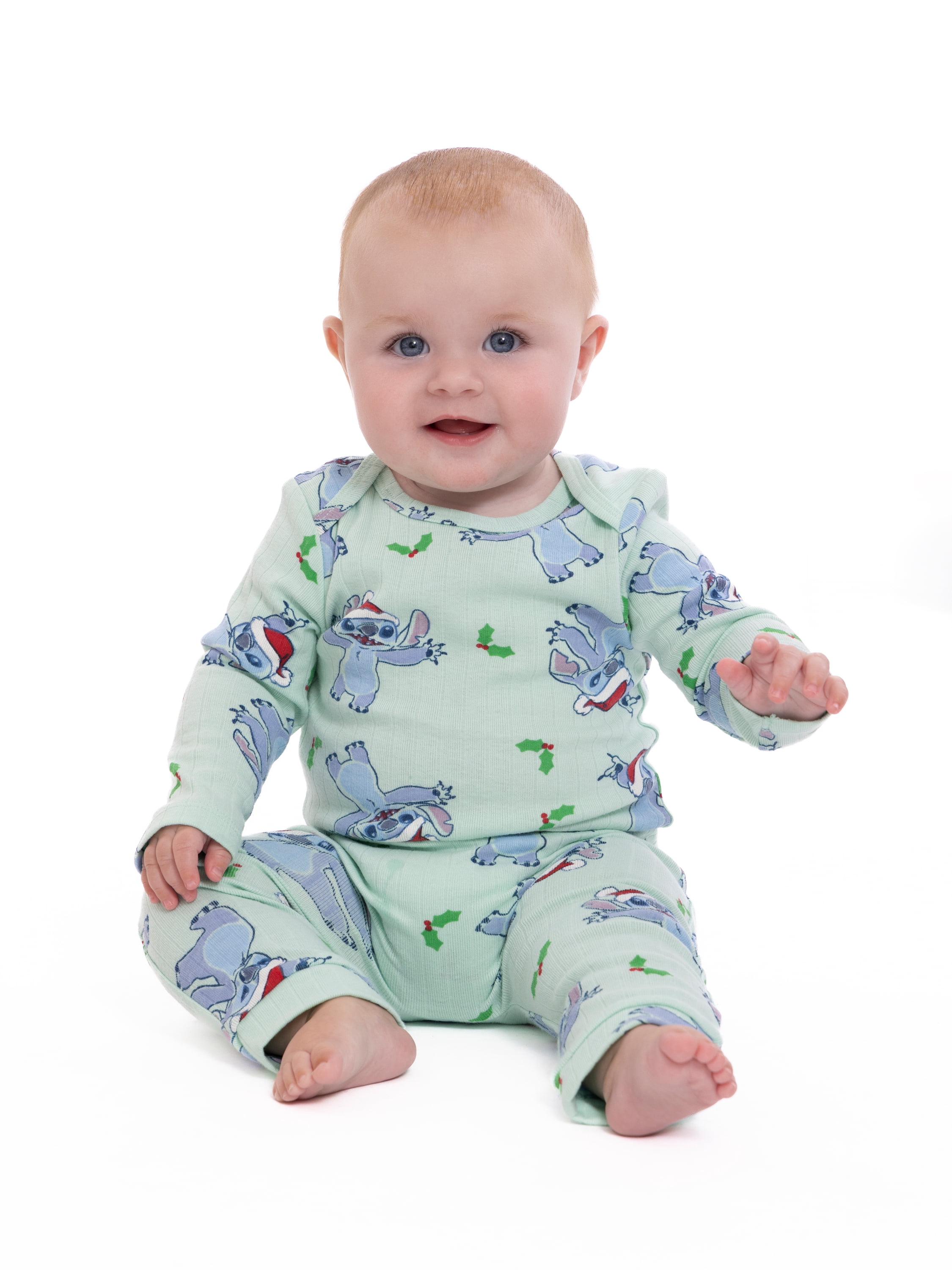Stitch Baby Boys Christmas Graphic Bodysuit and Jogger Pants Set, 2-Piece, Sizes 0M-12M