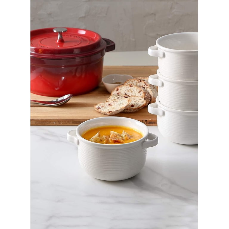 Le Tauci 28-Oz Ceramic Soup Bowls With Handles, Set of 4 photo 2