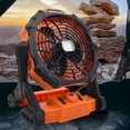 thumbnail image 4 of Ventilador portátil de Camping Zulema con lámpara LED y batería recargable 15000 mAh 27x21,3x35,8 cm, 4 of 8