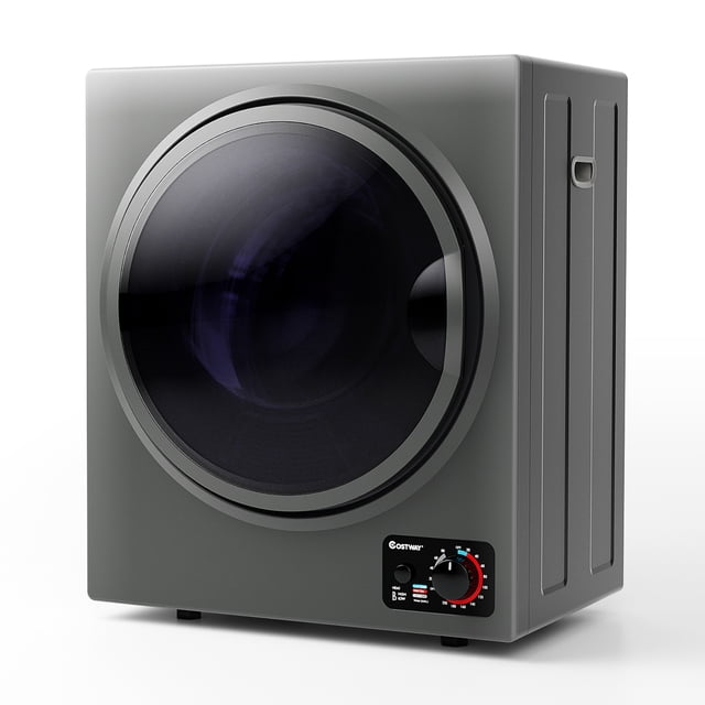 Costway Electric Tumble Compact Laundry Dryer Stainless Steel Wall Mounted 1.5 cu .ft.