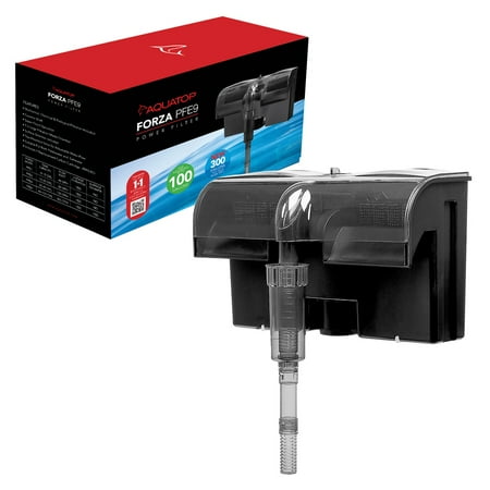 UPC: 0810281018553 | Aquatop Hang On Back Filter True 4 Stage Filtration  Super Quite 40 – 80 Gallon – PFE9