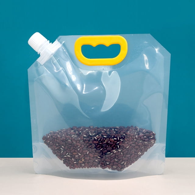 Grain Storage Bag,2.5L Transparent Cereal Storage Sealed Packaging Bag Transparent Cereal Storage Bag Effortless Installation