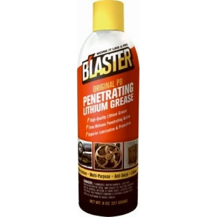 Blaster GR-8A-PB 8 oz Can of PB Infused Penetrating Lithium Grease - Quantity of 12
