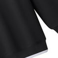 thumbnail image 4 of NAISIBABY Sweatshirt for Girls, Long Sleeve Cotton Comfortable Round Neck Kids School Uniform Casual Tops Black 12T, 4 of 6