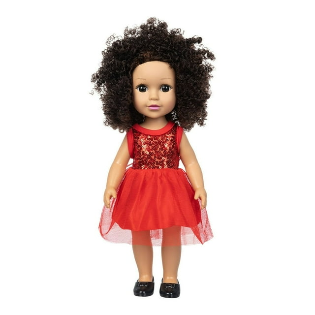 Poupée Jouet Cheveux Bouclés Simulation Poupée Cheveux Bouclés 35CM Jouet Bébé