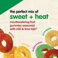 thumbnail image 3 of Snak Club MQH2&nbsp;Tajin Gummy Candy Fruit Rings, Gummies Chili and Lime Seasoning, Mild Spice, Gluten-Free and Vegan Snacks, Assorted Variety, Mango, Pineapple, Peach, Watermelon, Snack Size 12 Pack, 3 of 3