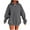 Gray, variant on SwiftWear Ultra-Soft Women's Hooded Sweatshirt - Oversize Pullover Hoodie with Kangaroo Pocket, Cozy Home Wear & Casual Lounge Wear Tops Light Blue