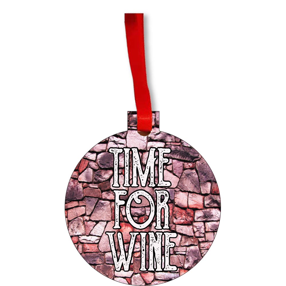 Wine Christmas Ornaments Time for Wine Ornament Christmas DÃ©cor