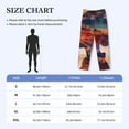 thumbnail image 3 of Mens Pajama Pants, Cultural Silhouette Journey Soft Sleep & Lounge Pants for Men, Cuteness Casual PJ Bottoms Pants with Pockets, 3 of 7