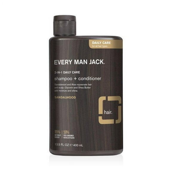 EVERY MAN JACK, SHAMP,DAILY,SANDALWOOD 13.5 FZ