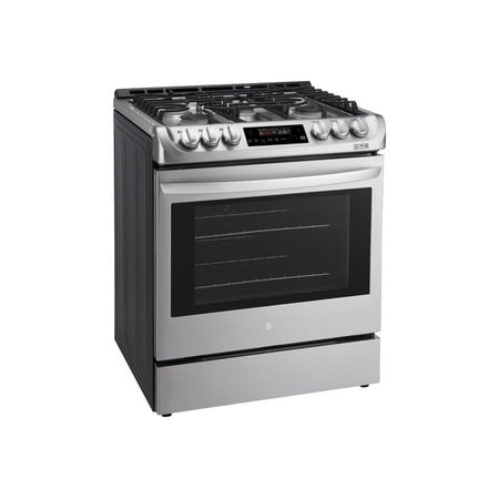 LG - 6.3 Cu. Ft. Slide-In Gas Range with ProBake Convection - Stainless steel