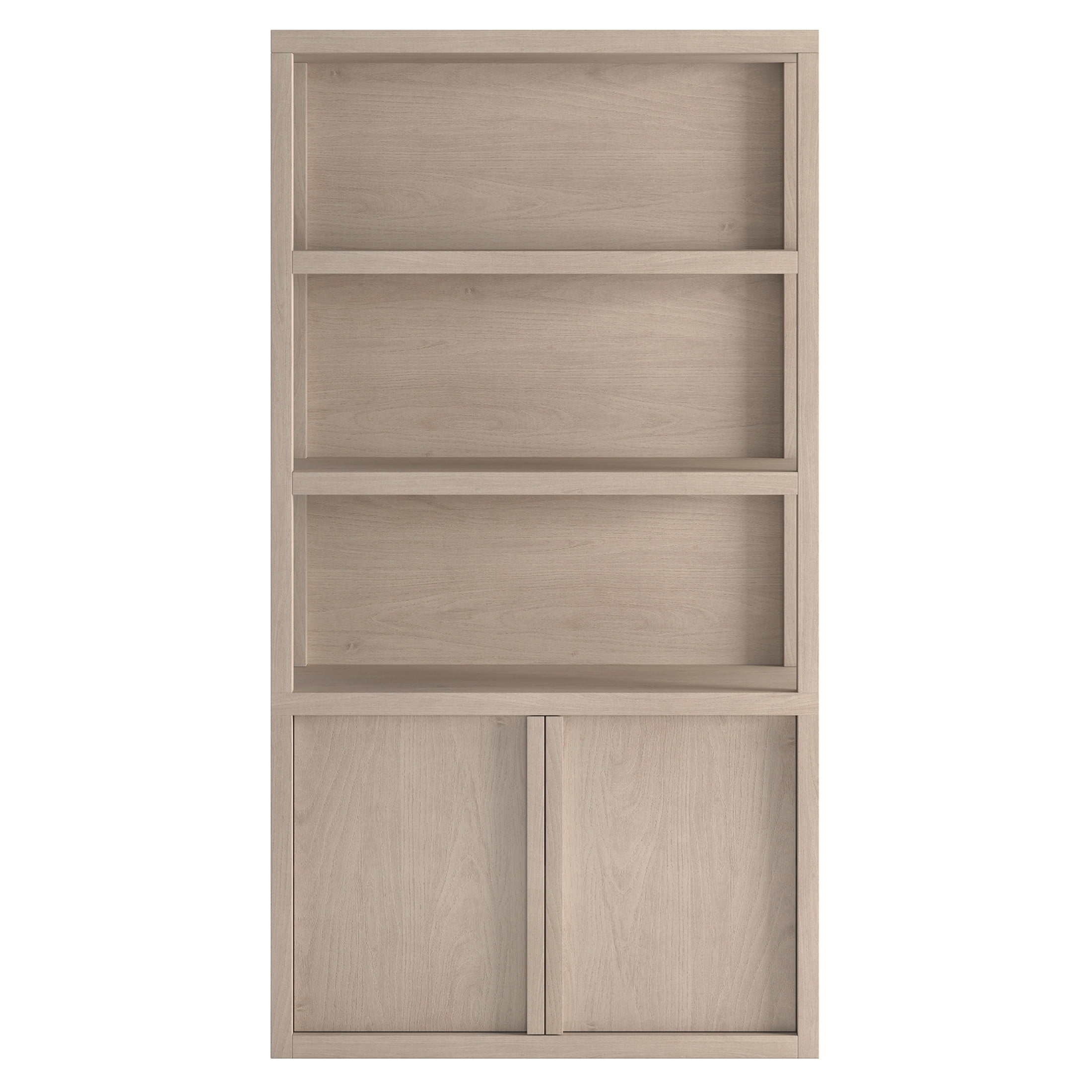 Evelyn&Zoe Modern/Contemporary 67.5" Tall Alder White Bookcase