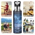 thumbnail image 7 of Yayeee 20oz Insulated Water Bottle Double Wall Stainless Steel with Flip Straw Lid, Window Space, 7 of 7