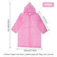 thumbnail image 2 of Children Rain Ponchos Thicker Reusable Raincoat Rain Poncho Jacket Slicker for Boys and Girls [Pink & Blue,2 Pcs], 2 of 6