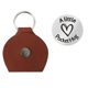 thumbnail image 4 of Stainless Steel Pocket Hug Tokens Holder Keychain Sturdy Leather Keyring Adornment for Motivation and Encouragement, 4 of 4