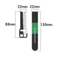 thumbnail image 5 of Cinta De Repuesto De Silicona Universal De 22 Mm Para Tabletas Deportivas Masculinas Con Samsung, Huawei, Amazfit, Xiaomi, Jiaming, Fossil, Ticwatch Cinta De Repuesto Para Reloj Inteligente Eigraketly EL017379-10, 5 of 5