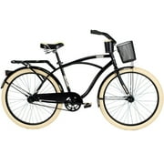 26" Huffy Nel Lusso Men's Cruiser Bike, Piano Black