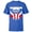 Royal, variant on Marvel Falcon Captain America Uniform - Short Sleeve T-Shirt for Kids - Customized-Royal