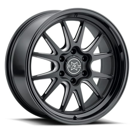 20x9 Method MR802 Raised Double Black Milled Wheel 6x5.5 (0mm)