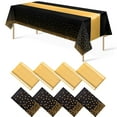 thumbnail image 1 of Set de mantel y camino de mesa MASHAN Black Gold para fiesta, 1 of 7